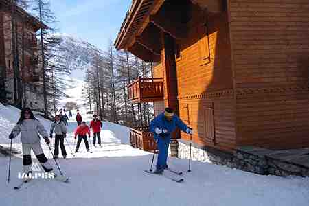 Val d'Isère, retour station